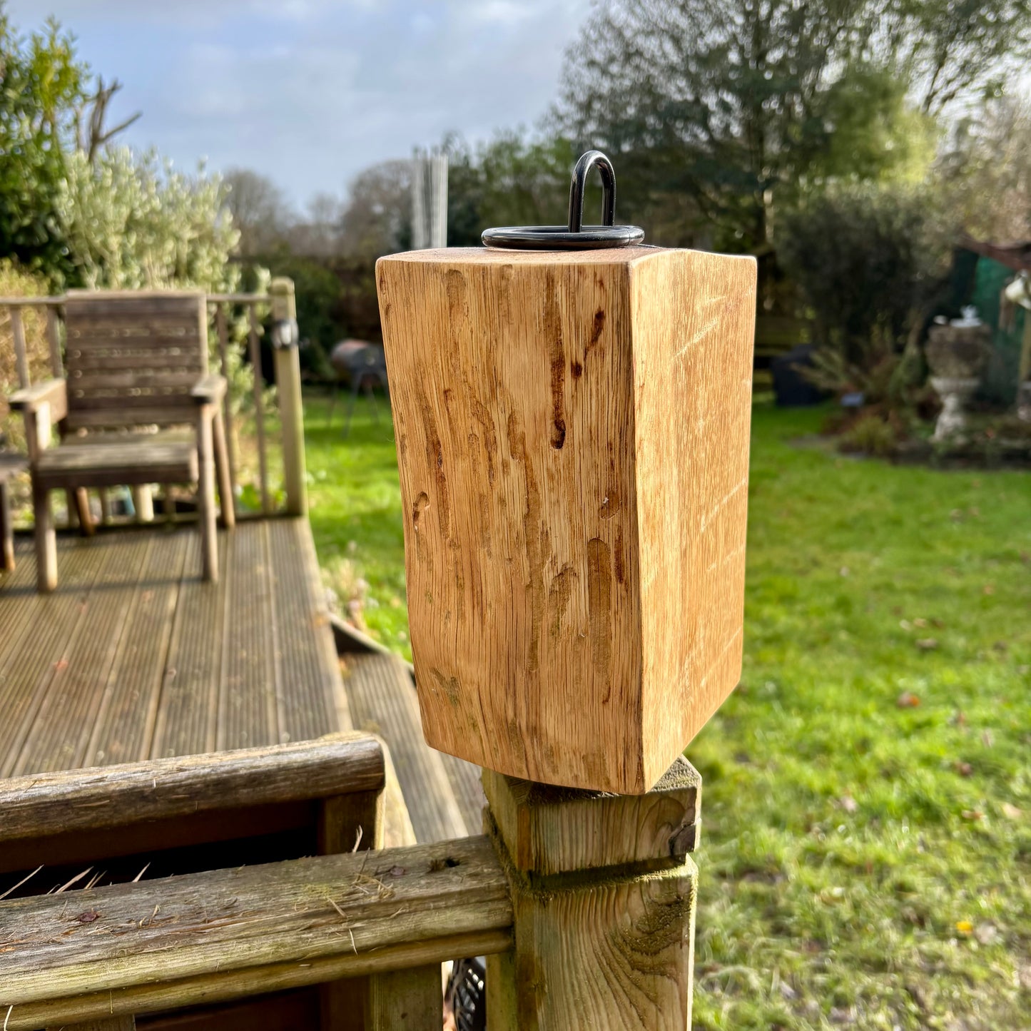 Salvaged Oak Doorstop
