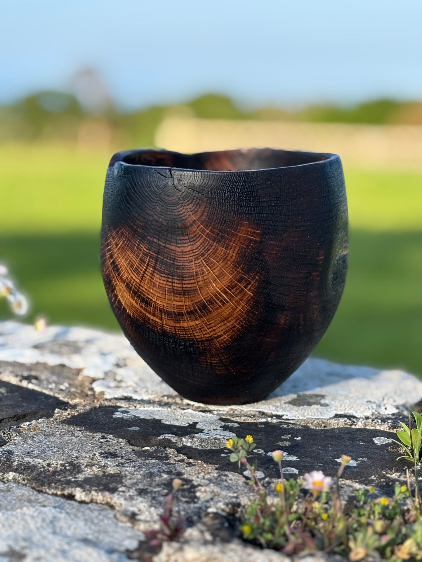 Fired Oak vessel
