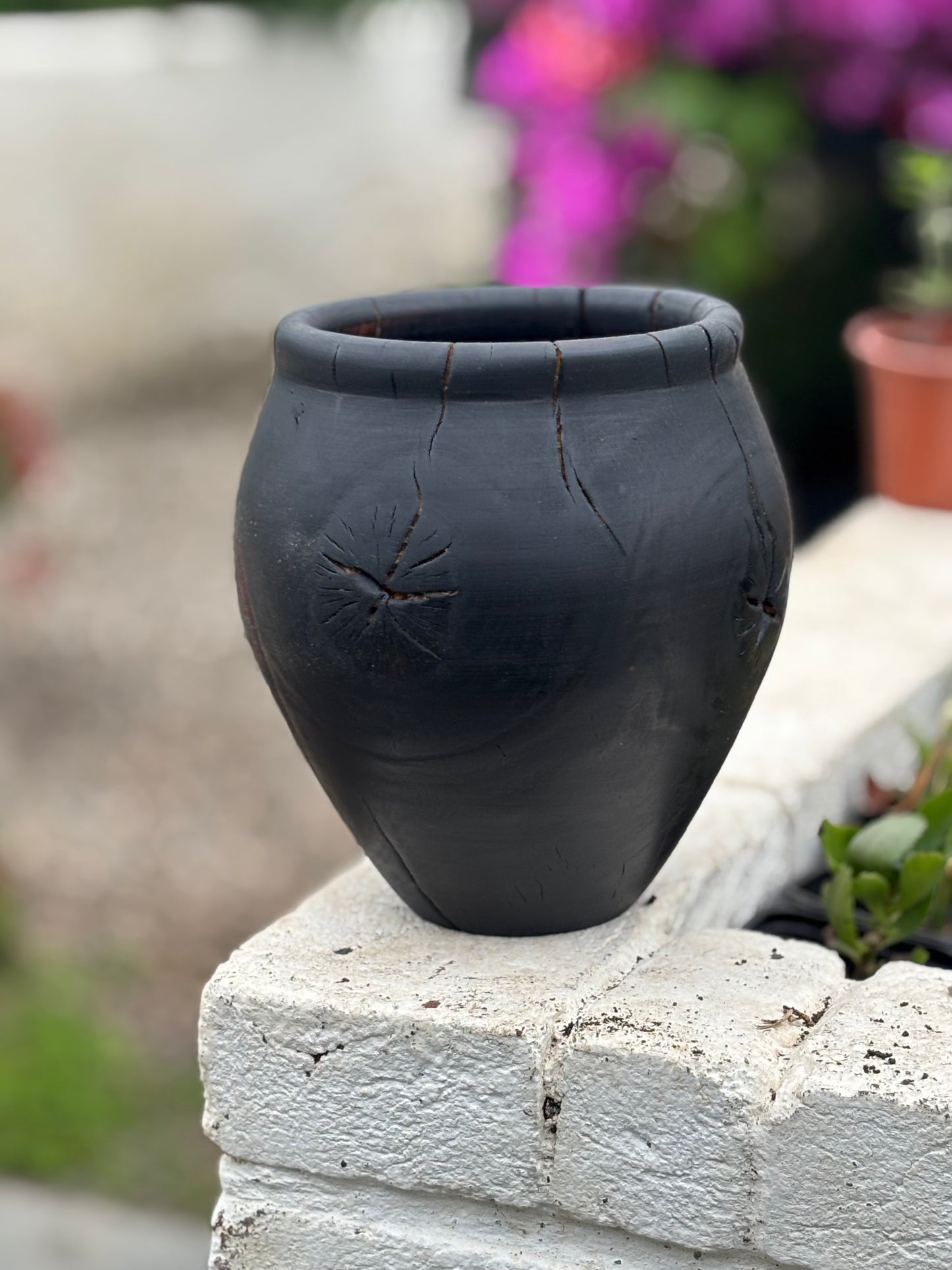 Fired Beech vase