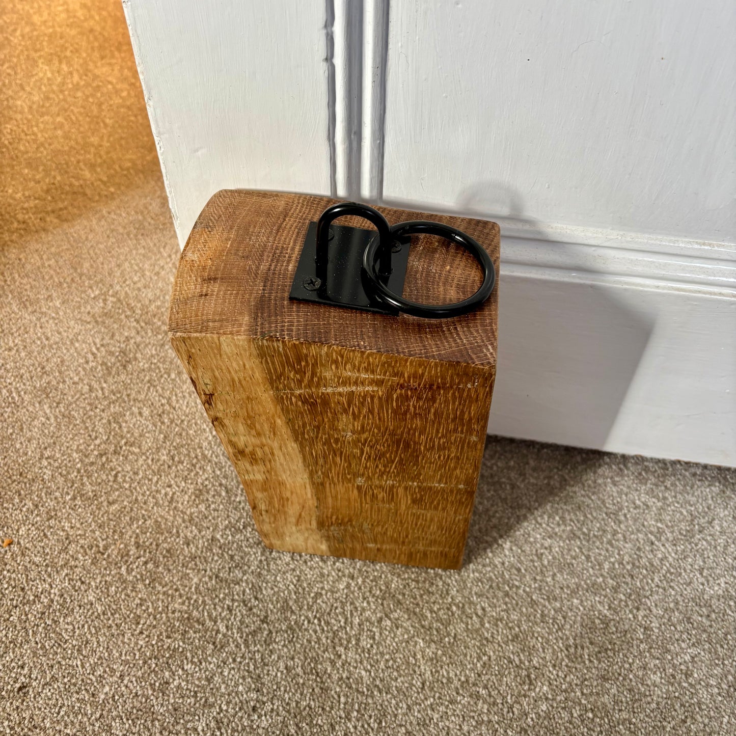 Salvaged Oak Doorstop