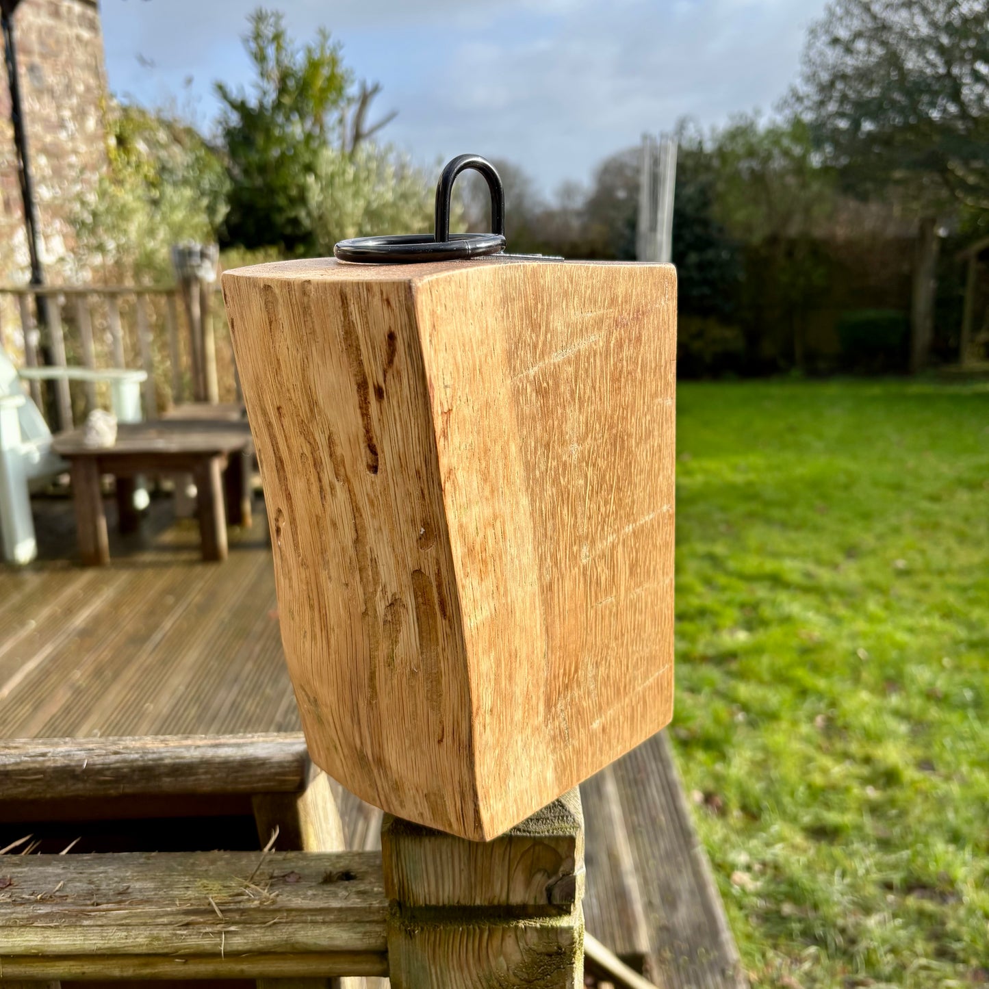 Salvaged Oak Doorstop
