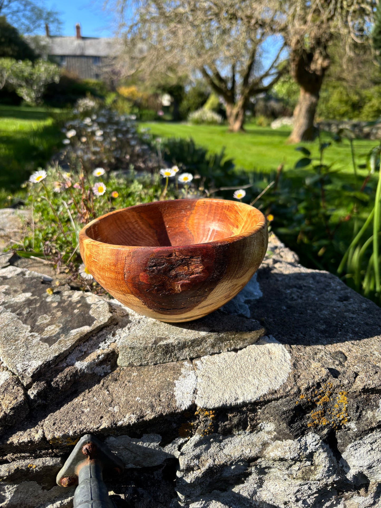 Live edge oak bowl