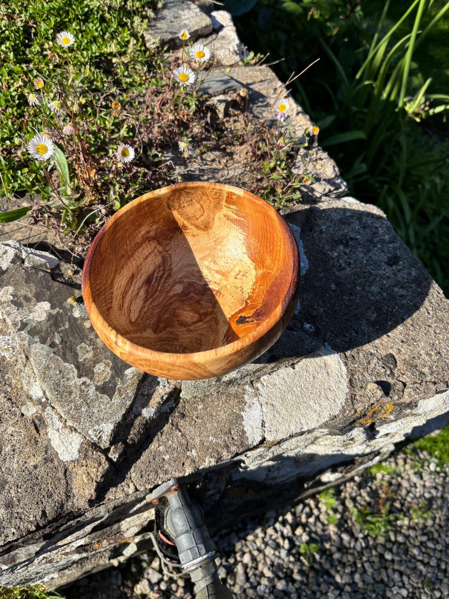 Live edge oak bowl