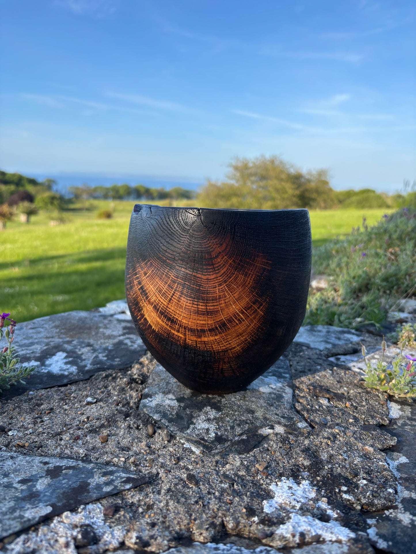 Fired Oak vessel