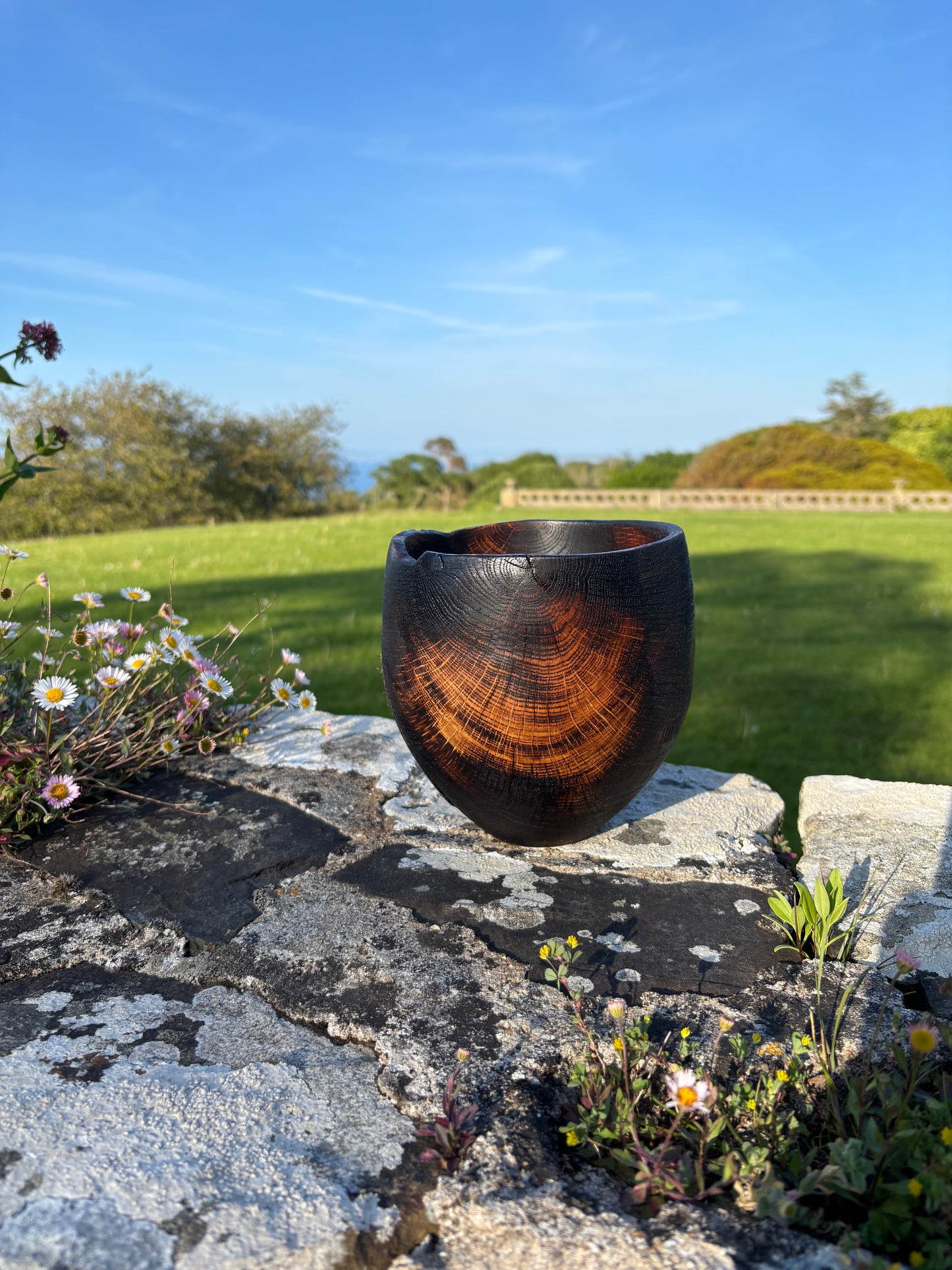 Fired Oak vessel