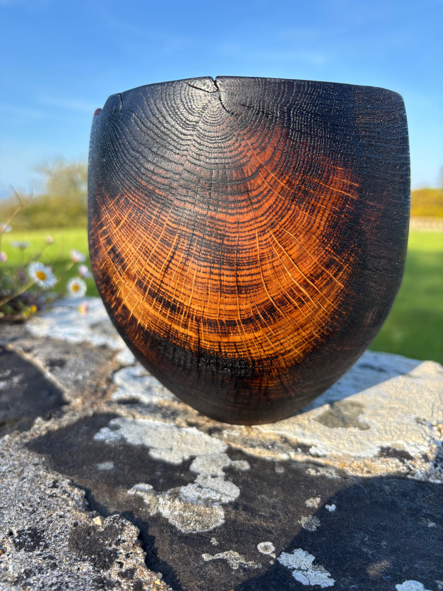 Fired Oak vessel