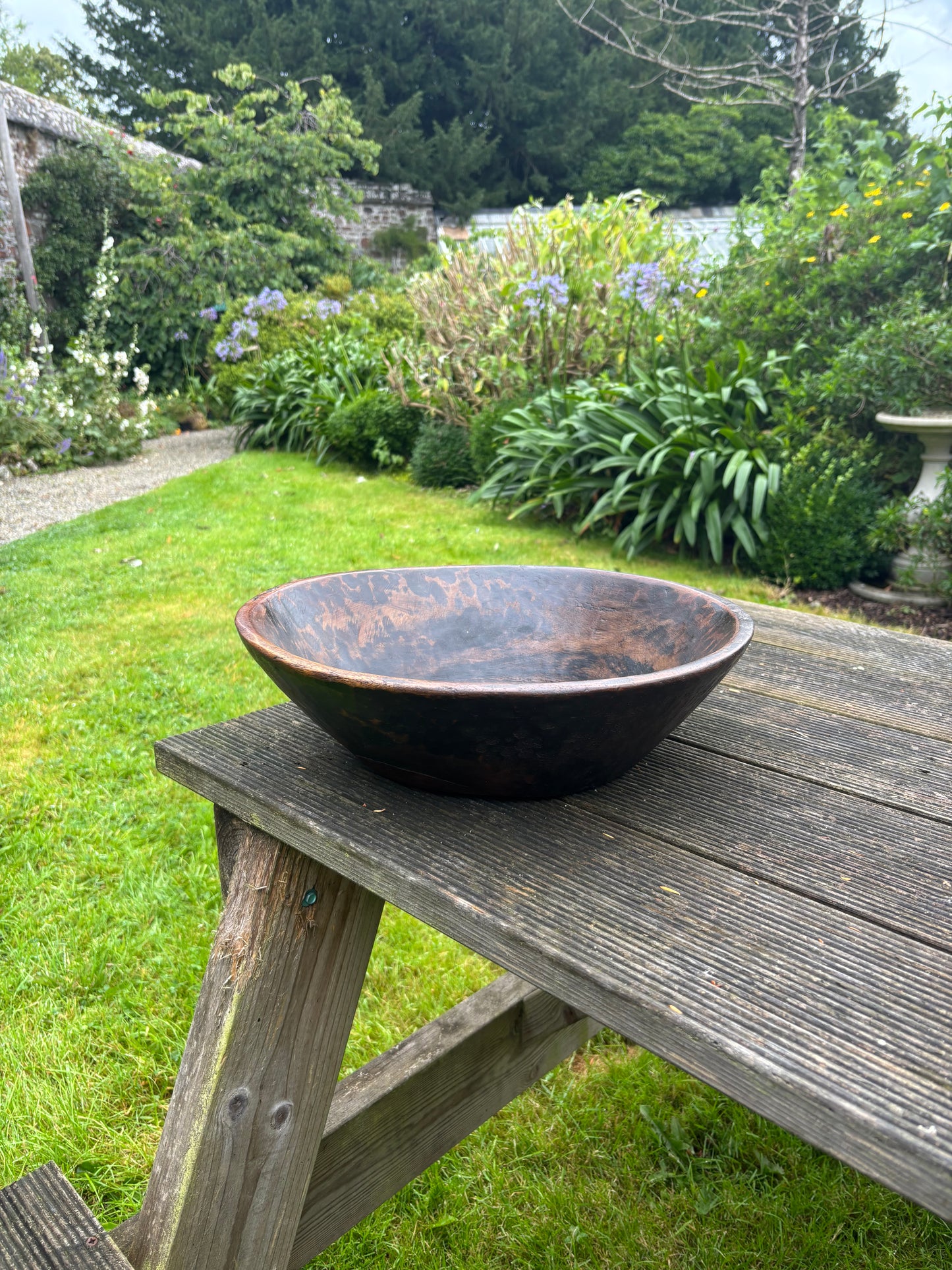 Large Wooden Dough Bowl