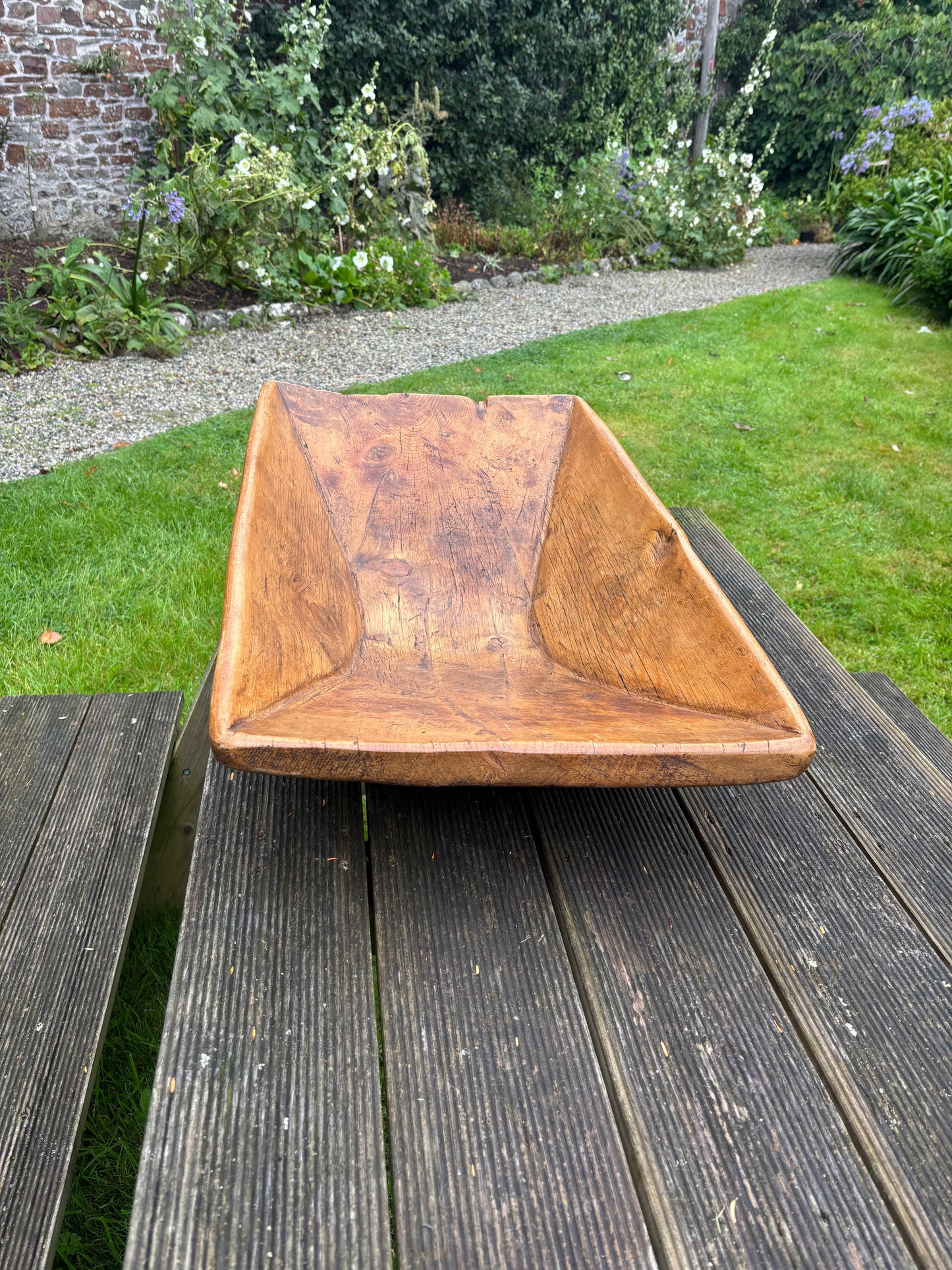 Large Rustic Wooden kneading Trough