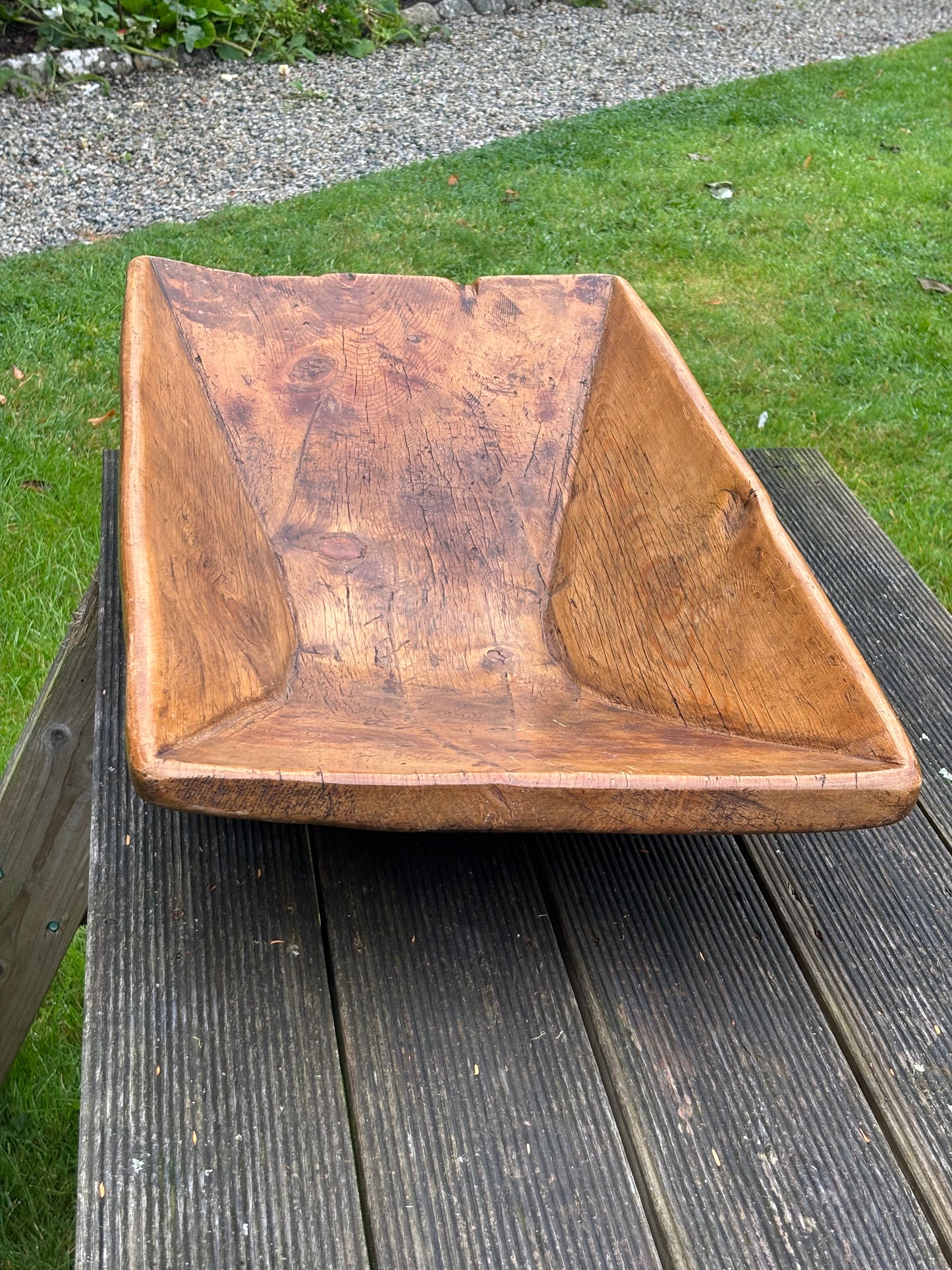 Large Rustic Wooden kneading Trough