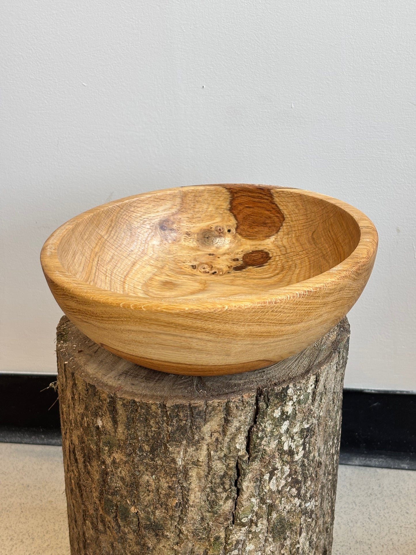 Hand-Turned Clovelly Estate Oak Fruit Bowl
