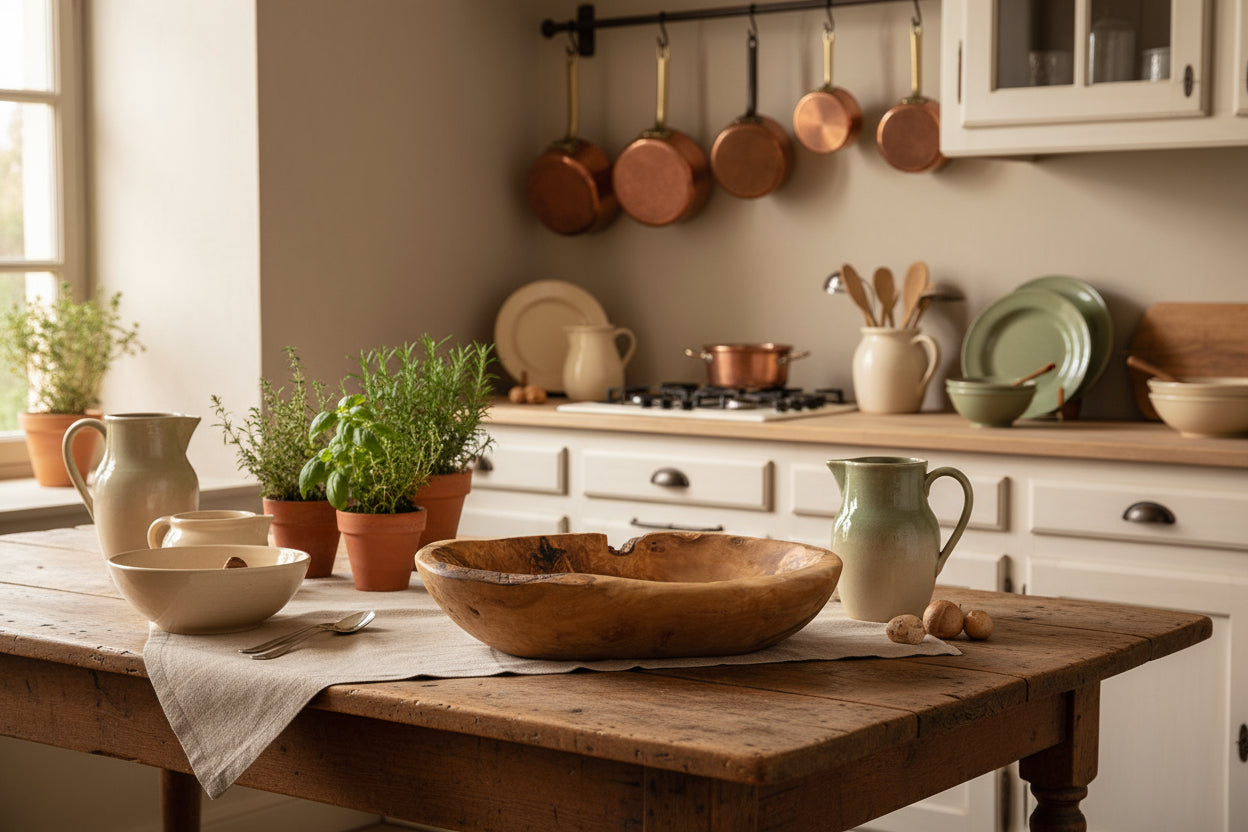 Oval fruit bowl Olive Wood