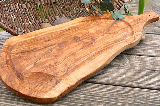 Chopping/Cutting board (L45-49cm) with juice rim & handle
