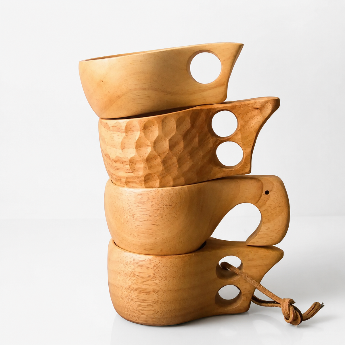 Portable Wooden Kuksa Mug Coffee Cup