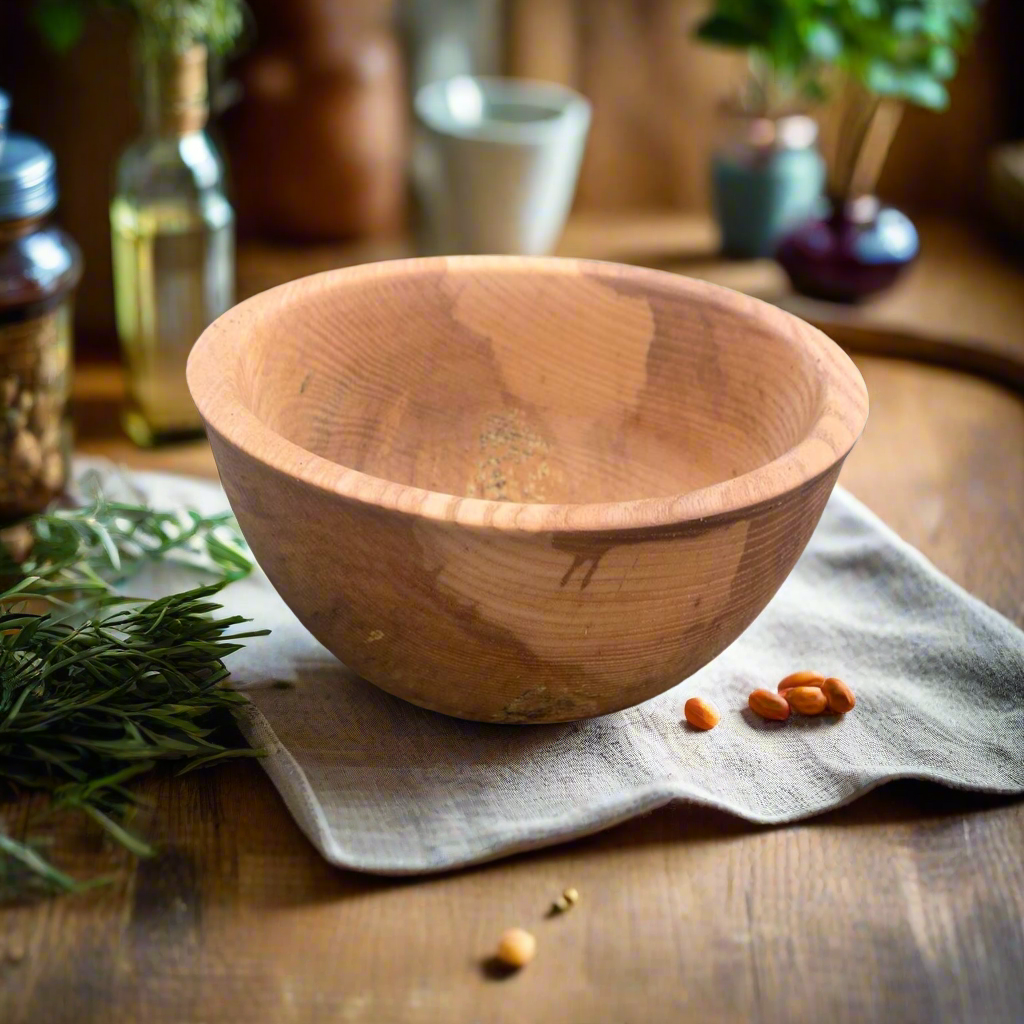 Wooden Breakfast Bowl