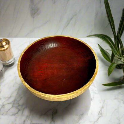 Large Ruby Red Coloured Bowl