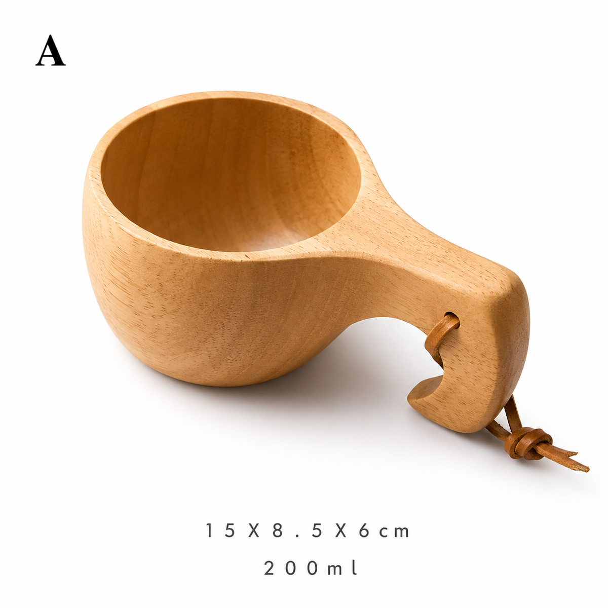 Portable Wooden Kuksa Mug Coffee Cup