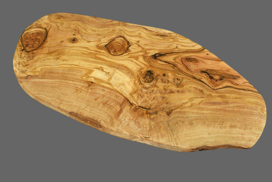 Natural edge cutting board 45 cm olive wood