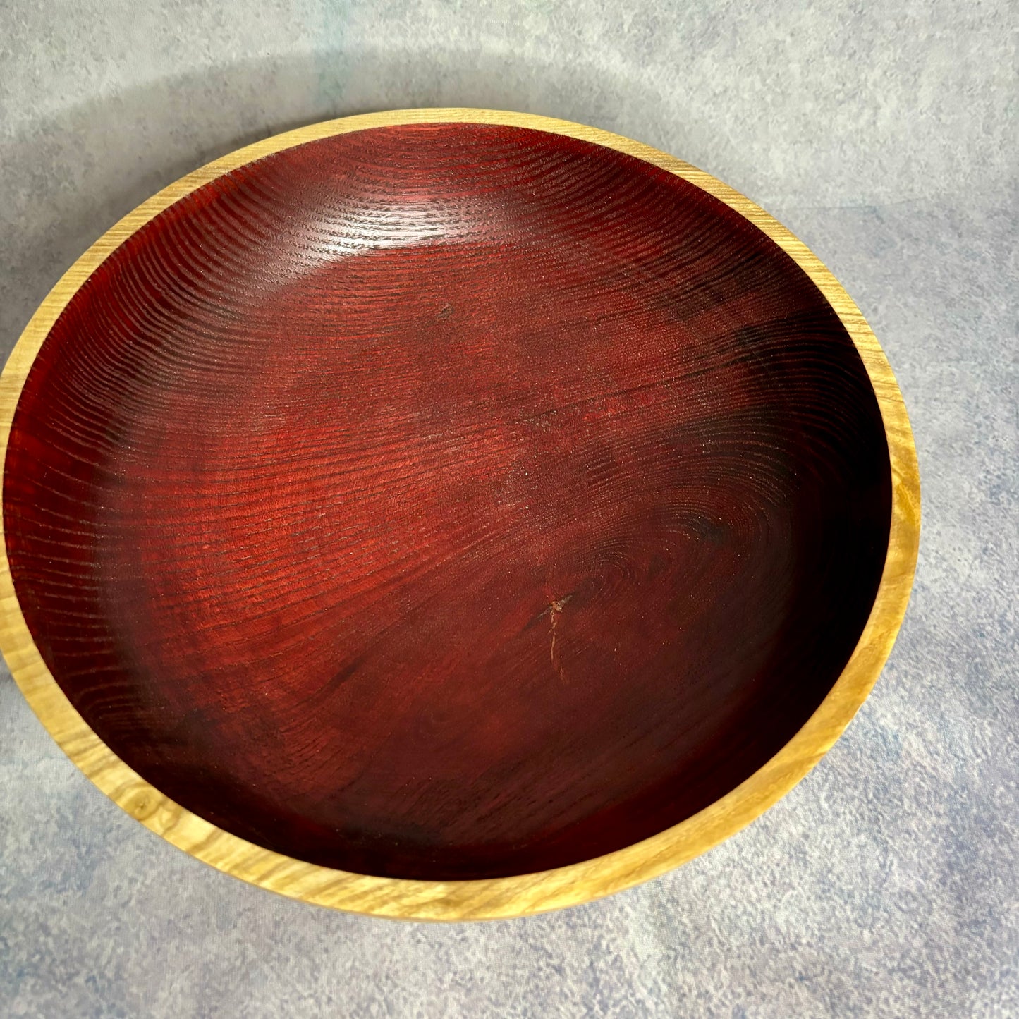 Large Ruby Red Coloured Bowl