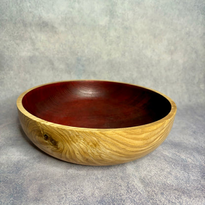 Large Ruby Red Coloured Bowl