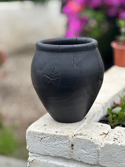 Fired Beech vase