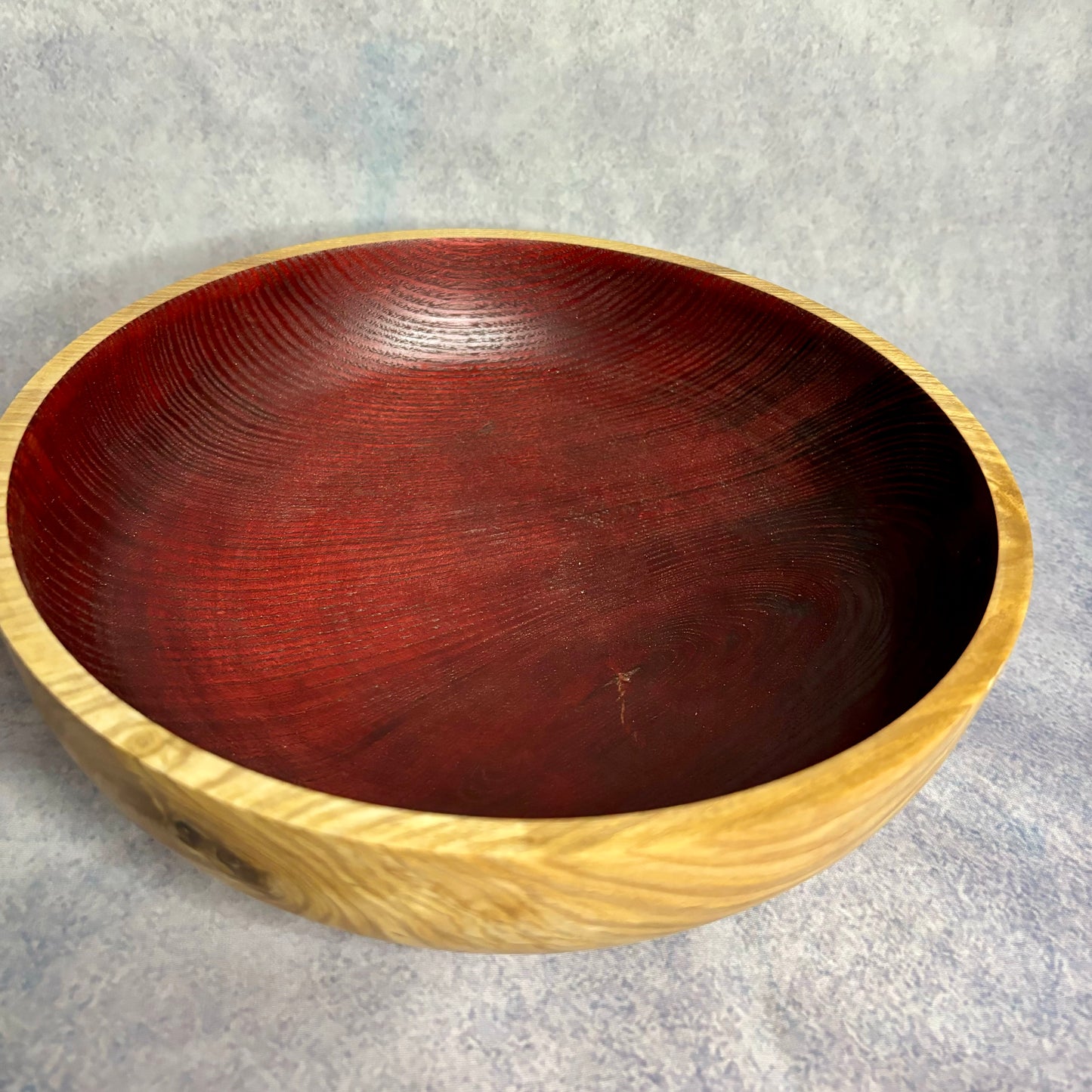 Large Ruby Red Coloured Bowl