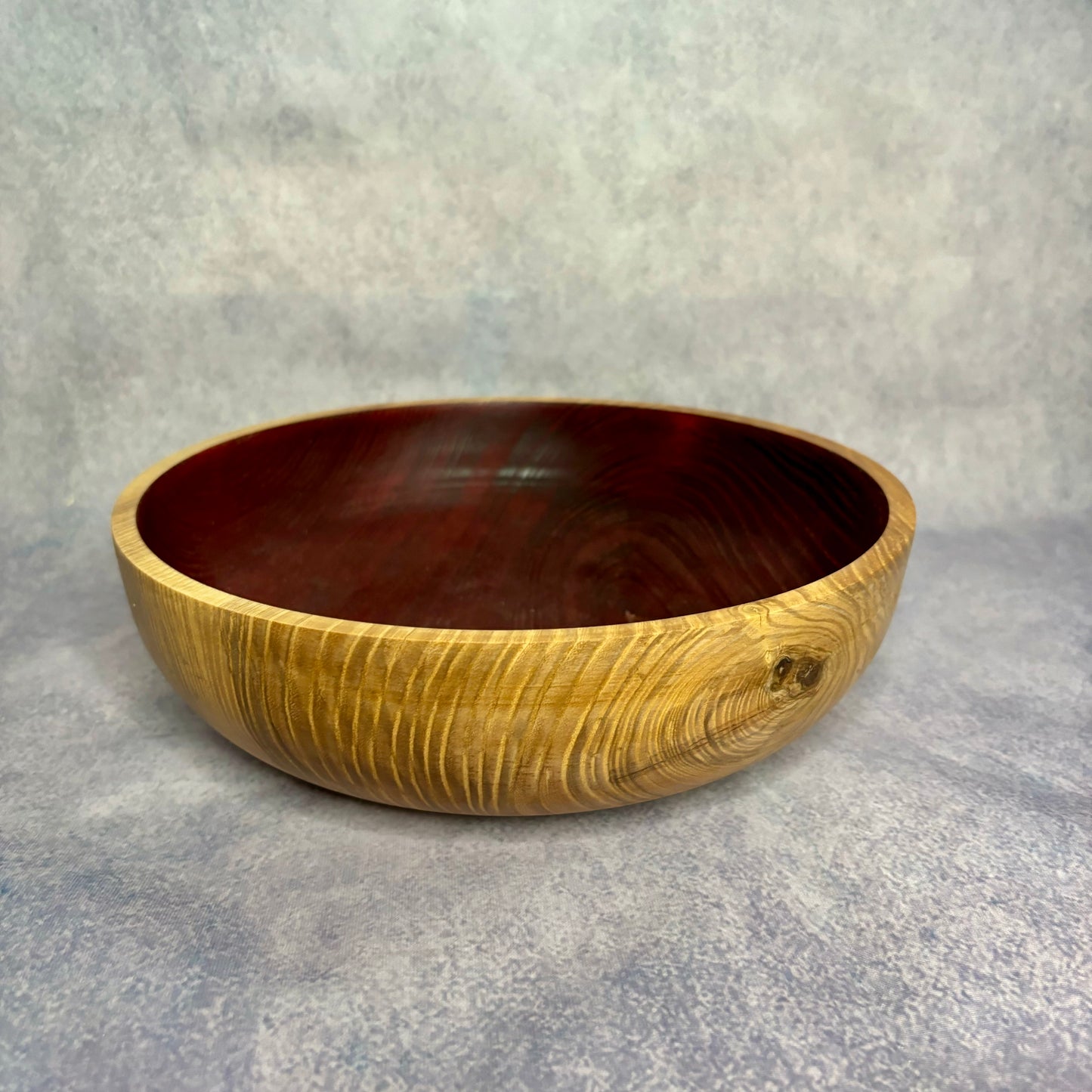 Large Ruby Red Coloured Bowl