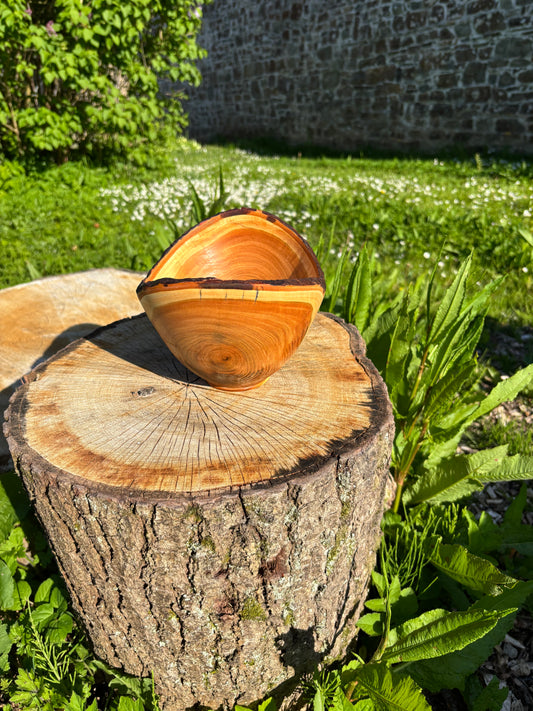 Cherry bowl live edge