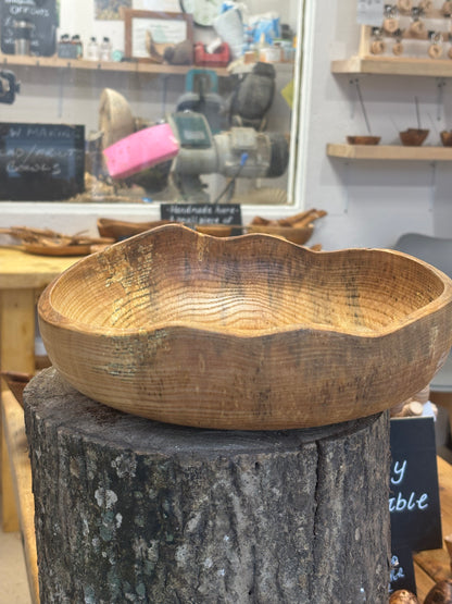 Handmade Ash Wooden Fruit Bowl