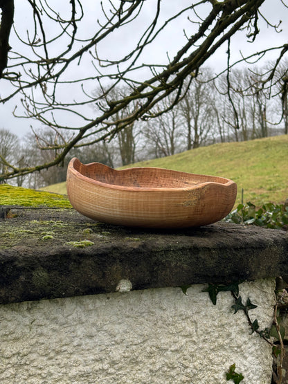 Handmade Ash Wooden Fruit Bowl