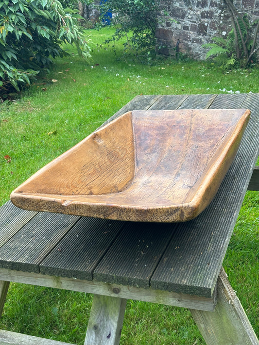 Large Rustic Wooden kneading Trough