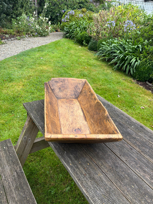 Rustic French wooden kneading Trough