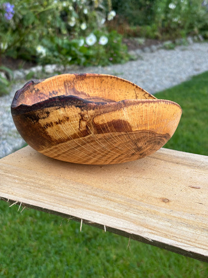 Oak live edge trinket bowl