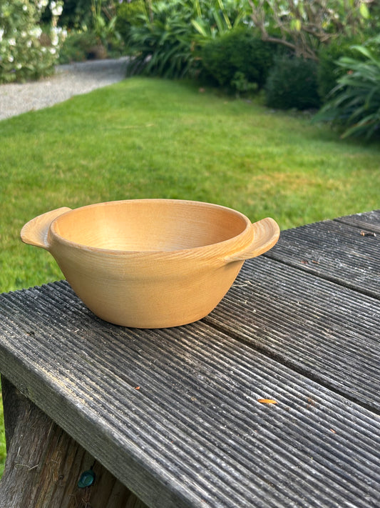 Wooden Porringer, c.1700's Reproduction