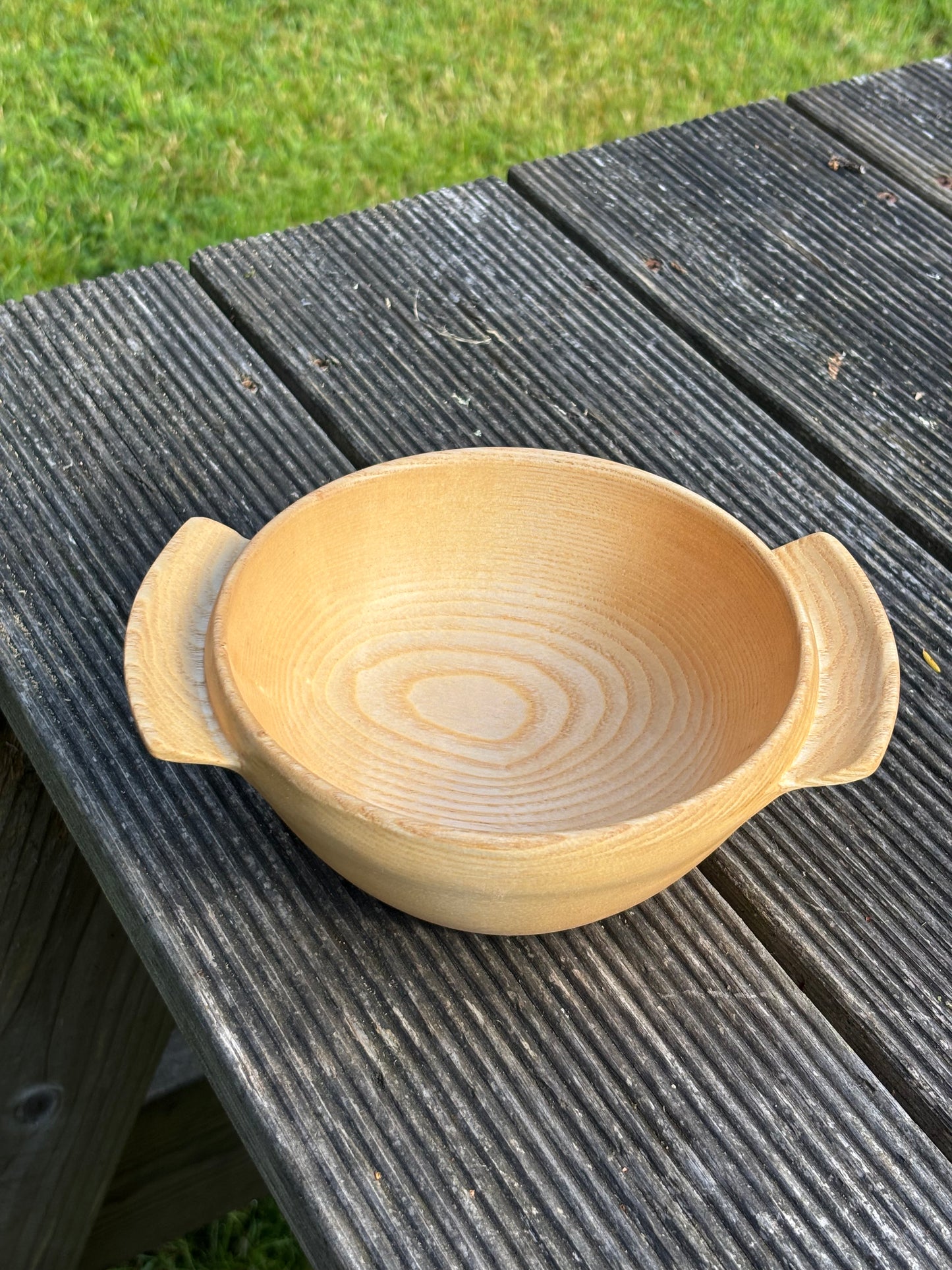 Wooden Porringer, c.1700's Reproduction