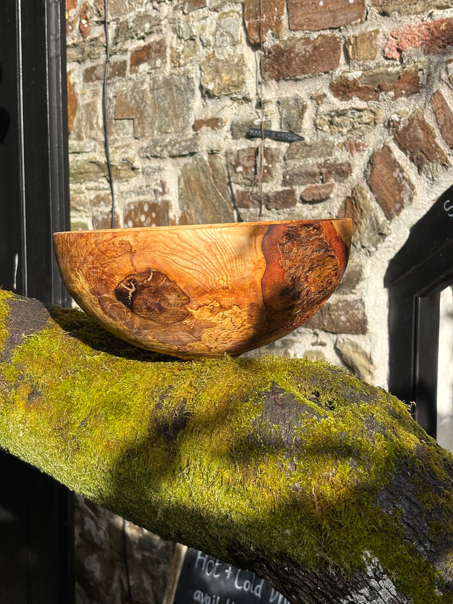 Handcrafted Ash rootball Bowl – Unique Natural Wood Grain