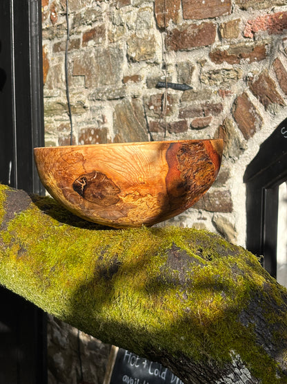 Handcrafted Ash rootball Bowl – Unique Natural Wood Grain