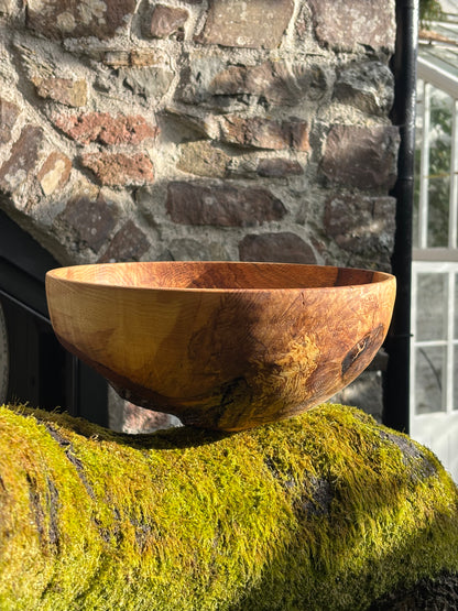 Handcrafted Ash rootball Bowl – Unique Natural Wood Grain