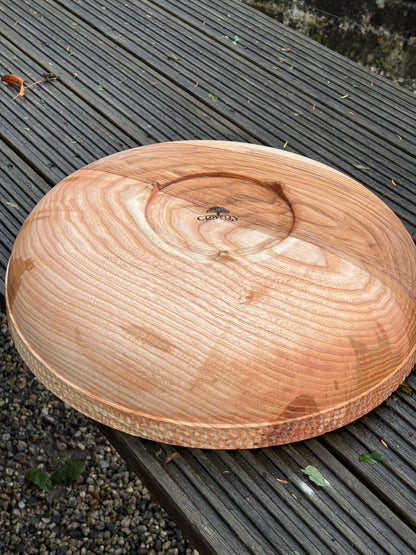 Extra Large Handcrafted Ash Fruit & Salad Bowl with natural spalted detail