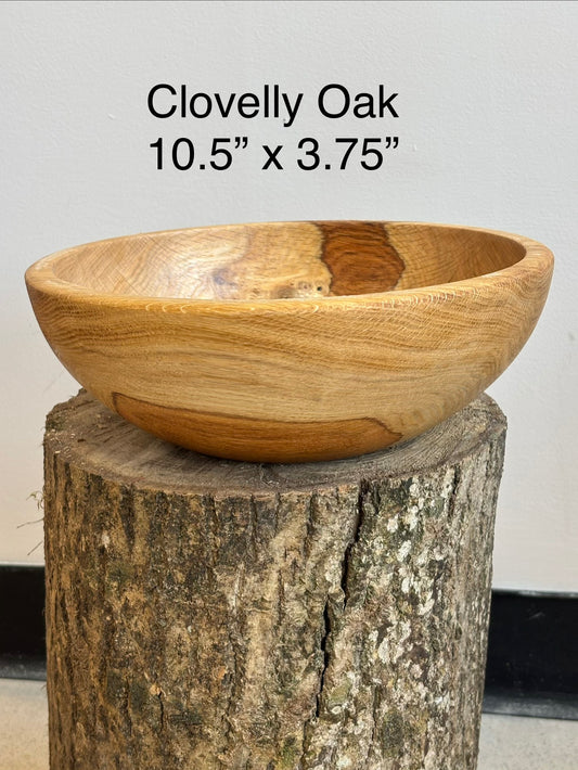 Hand-Turned Clovelly Estate Oak Fruit Bowl