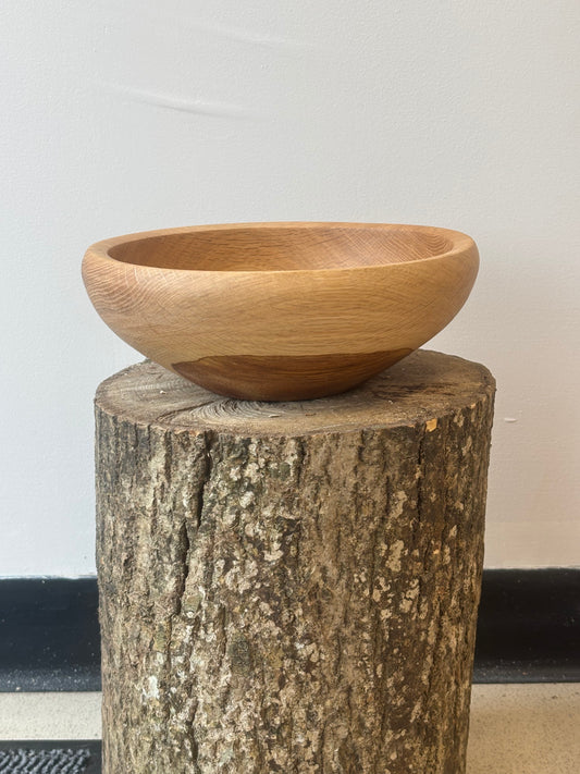 Hand-Turned Oak Fruit Bowl