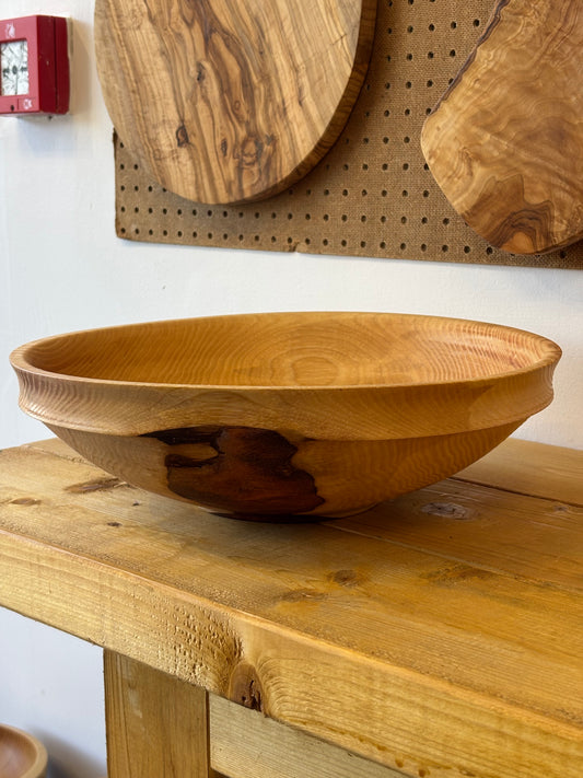 Hand-Turned Ash Fruit/Salad Bowl