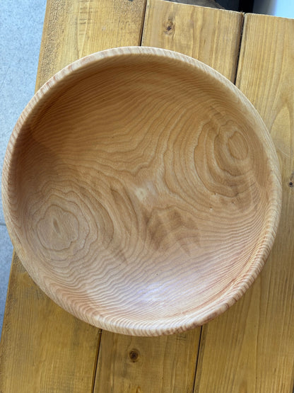 Hand-Turned Ash Fruit/Salad Bowl
