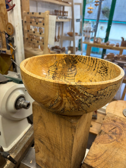 Spalted Ash Fruit/Salad Bowl